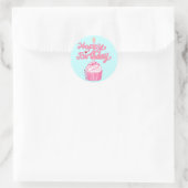 Happy Birthday Cupcake Doodle Art Sticker (Tasche)