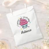 Happy Birthday Cupcake Gefallen Tasche Geschenktütchen (Ausgeschnitten)
