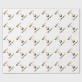 Happy Birthday Cupcake Geschenkpapier (Flach)