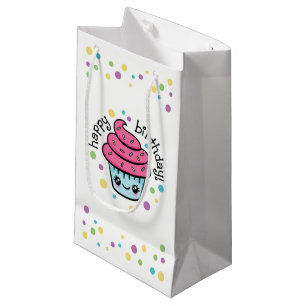 Happy Birthday Cupcake Geschenktasche Kleine Geschenktüte
