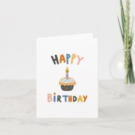 Happy Birthday Cupcake Karte