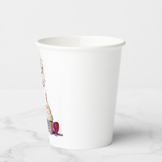 Happy Birthday Cupcake Paper Cups Pappbecher (Links)
