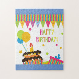 Happy Birthday Cupcake Puzzle