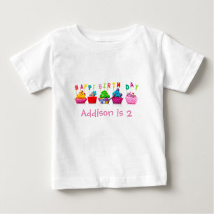 Happy Birthday Cupcakes - Kleinkind T-Shirt