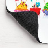 Happy Birthday Cupcakes Mousepad (Ecke)