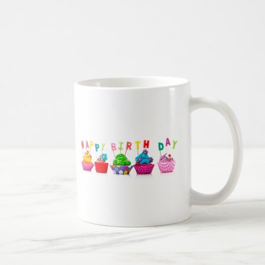 Happy Birthday Cupcakes - Tasse (Rechts)