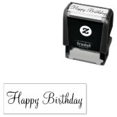 Happy Birthday Cursive Script Template Permastempel (Beispiel)