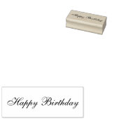 Happy Birthday Cursive Skriptvorlage Gummistempel (Stempel)