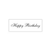 Happy Birthday Cursive Skriptvorlage Permastempel (Design)
