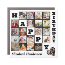 Happy Birthday Custom 21 Foto Collage Geschenk
