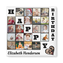 Happy Birthday Custom 21 Foto Collage Geschenk