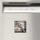 Happy Birthday Custom 21 Foto Collage Geschenk Magnet (In Situ (Geschirrspüler))