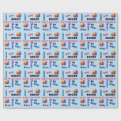 Happy Birthday Custom Boys Name und Alter Geschenkpapier (Flach)