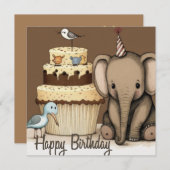 Happy Birthday Custom Card (Vorne/Hinten)