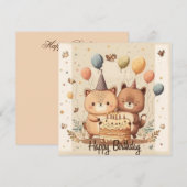 Happy Birthday Custom Card (Vorne/Hinten)