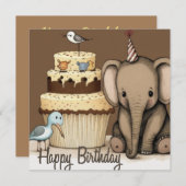 Happy Birthday Custom Card (Vorne/Hinten)