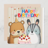 Happy Birthday Custom Card (Vorne/Hinten)