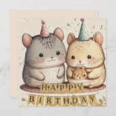 Happy Birthday Custom Card (Vorne/Hinten)