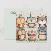 Happy Birthday Custom Card (Vorne/Hinten)