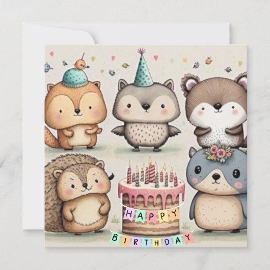 Happy Birthday Custom Card (Vorderseite)