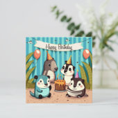 Happy Birthday Custom Card (Stehend Vorderseite)