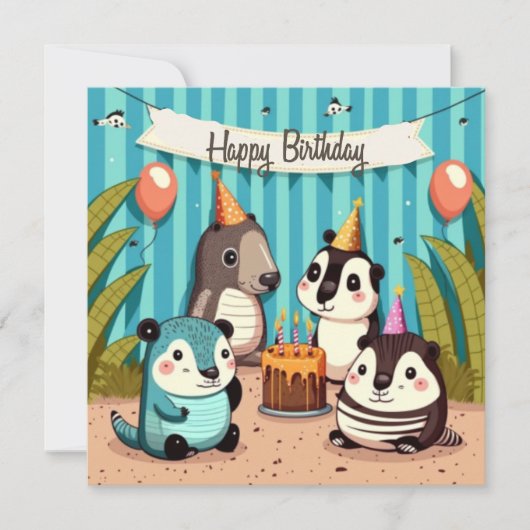 Happy Birthday Custom Card (Vorderseite)