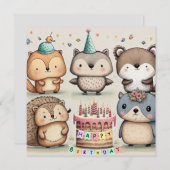Happy Birthday Custom Card (Vorne/Hinten)