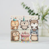 Happy Birthday Custom Card (Stehend Vorderseite)