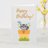 Happy Birthday Custom Card für Kinder Karte (Gelbe Blume)