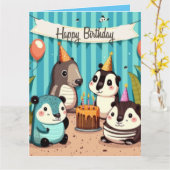 Happy Birthday Custom Card Karte (Gelbe Blume)