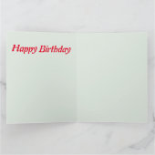 Happy Birthday Custom Card Karte (Innenseite)