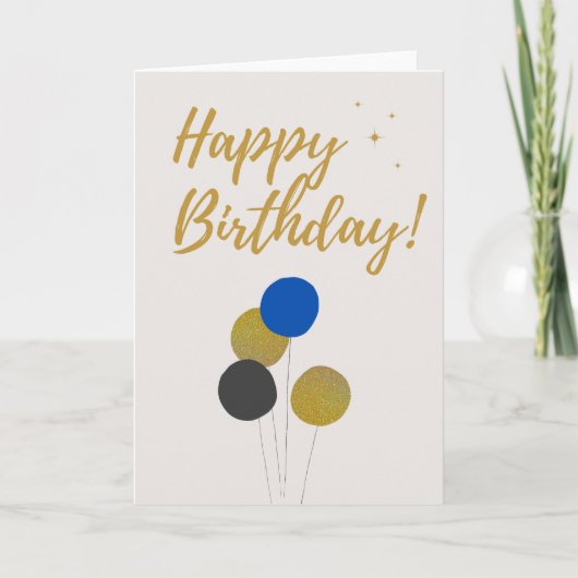 Happy Birthday Custom Card Karte (Vorderseite)