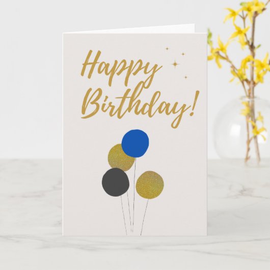 Happy Birthday Custom Card Karte (Gelbe Blume)