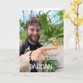 Happy Birthday Custom Foto Card Karte (Gelbe Blume)