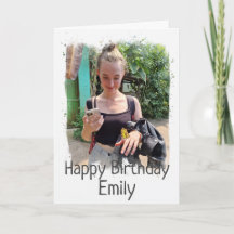 Happy Birthday Custom Foto Card