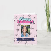 Happy Birthday Custom Foto Karte (Vorderseite)