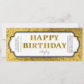 Happy Birthday Custom Geschenkgutschein (Rückseite)