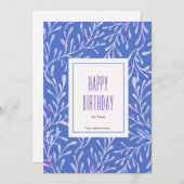 Happy Birthday Custom Holiday Card Feiertagskarte (Vorne/Hinten)