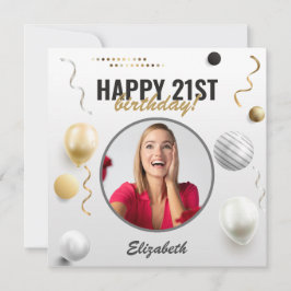Happy Birthday Custom Modern Foto Gift