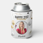 Happy Birthday Custom Modern Foto Gift Dosenkühler (Kanne Rückseite)