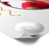 Happy Birthday Custom Modern Foto Gift Poster (Ecke)