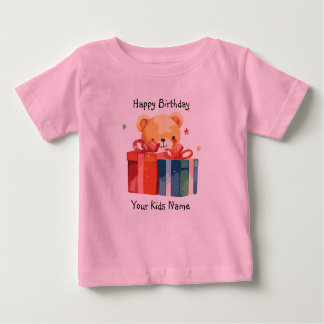 Happy Birthday Custom name Baby T-shirt