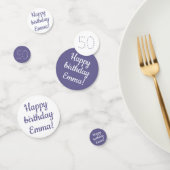 Happy Birthday - Custom Personalisiert Red & White Konfetti (Gruppe)