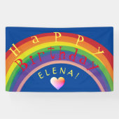 "Happy Birthday!"Custom Rainbow Banner (Horizontal)