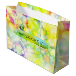Happy Birthday Custom Text Trend Personalisiert Große Geschenktüte