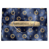 Happy Birthday Custom Text Trend Personalisiert Große Geschenktüte (Vorderseite)