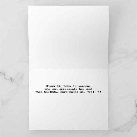 Happy Birthday Custom Text Windows 95 Computer Karte (Innenseite)