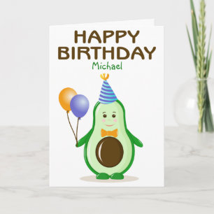 Happy Birthday, Custom Vegan Birthday Card Karte