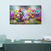 Happy Birthday Custom Vinyl Banner, 3' x 5' Banner (Messeveranstaltung)