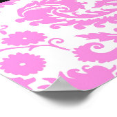 Happy Birthday Custom Year Name Banner Poster (Ecke)